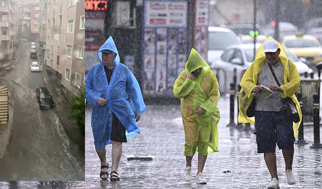 İstanbul'da yine aynı manzara: 'Yağmur nedeniyle yollar göle döndü, araçlar mahsur kaldı'