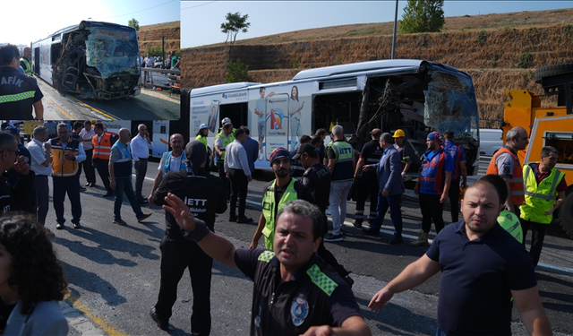 Küçükçekmece'de metrobüs kazası: 1 ölü, onlarca yaralı var!