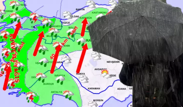 Meteoroloji'den yeni tahmin: O illere gök gürültülü sağanak uyarısı!